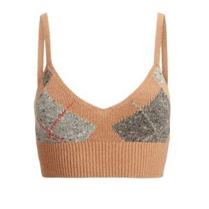 Polo Ralph Lauren Argyle Wool-Cashmere-Blend Bralette NWT